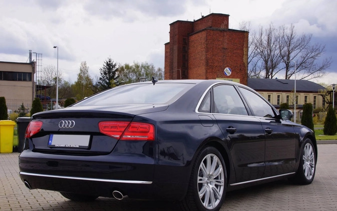 Audi A8 cena 91750 przebieg: 271831, rok produkcji 2010 z Góra małe 46